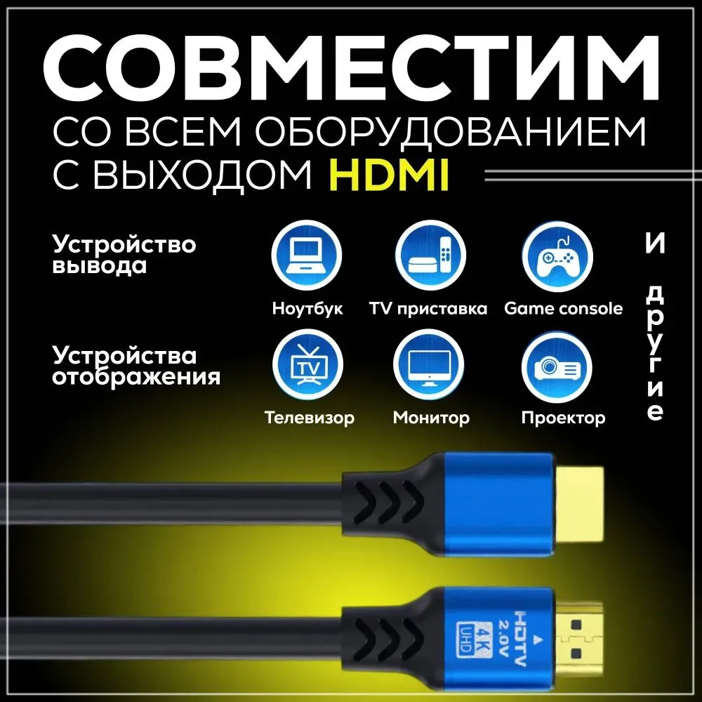 LivePower Видеокабель HDMI/HDMI, 1.5 м, черный, 1,5 м, фото 2