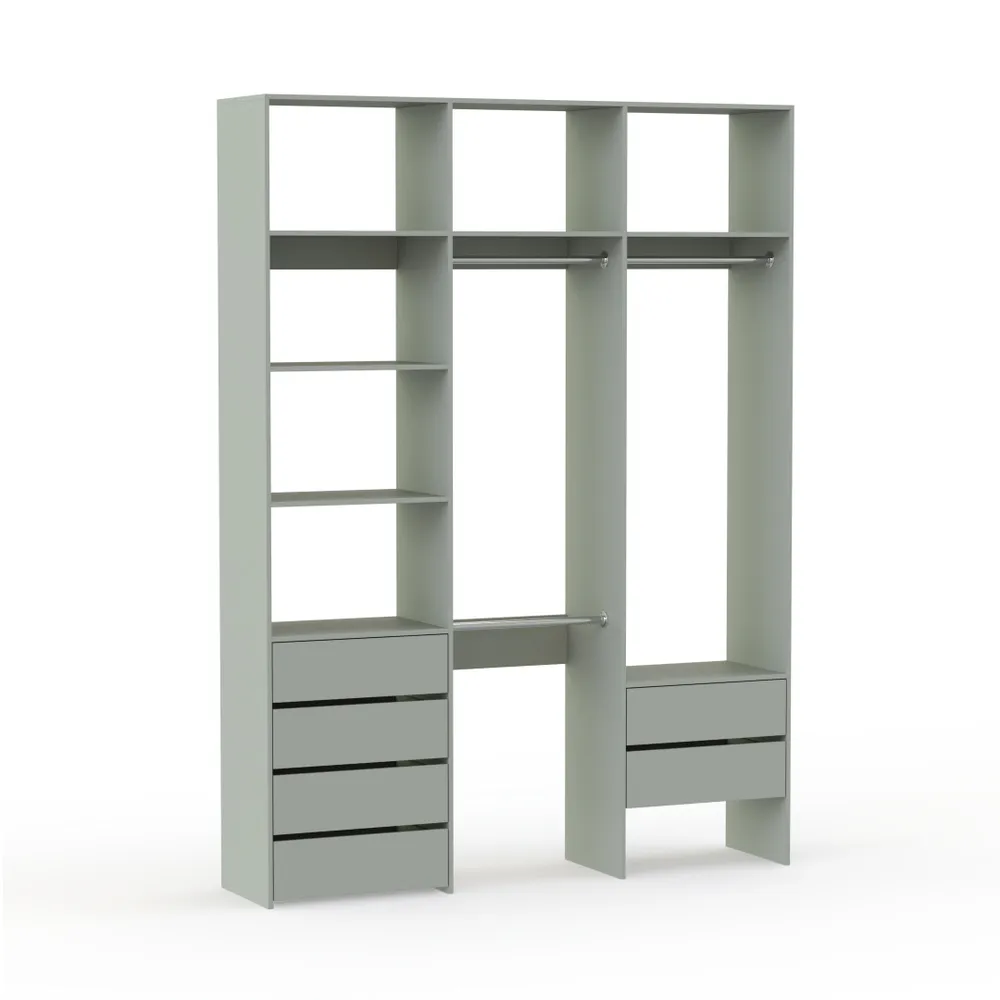 BestMebel Гардеробная система, ЛДСП, 155х55х250 см, 155x55x250 см, фото 4