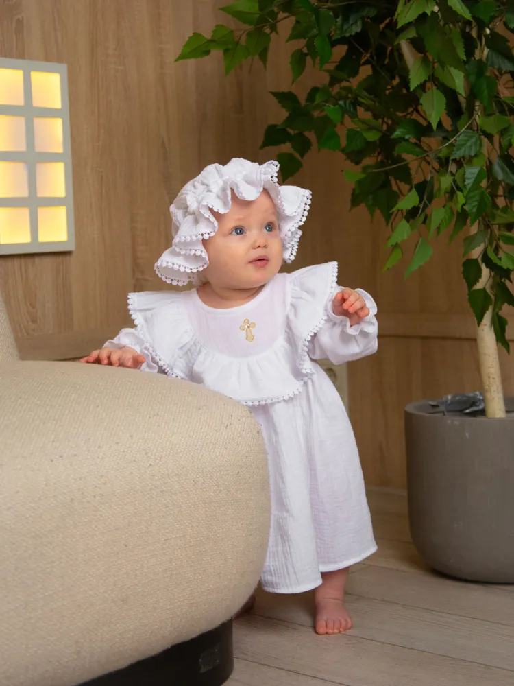 Одежда для крещения Jolly Baby Набор для крещения девочки, вариант, фото 5