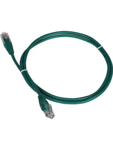 Патч-корд Lanmaster TWT-45-45-1.0-GN UTP RJ-45 вил.-вилка RJ-45 кат.5E 1м зеленый ПВХ (уп.:1шт)