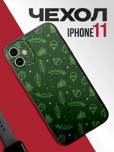 Новогодний чехол на iphone 11 Елка