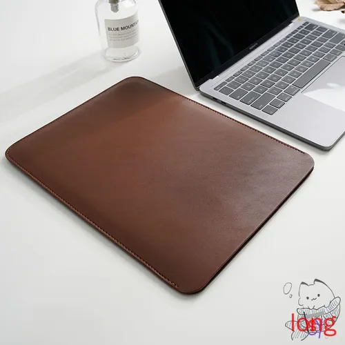 Мягкий чехол для ноутбука 14" коричневый