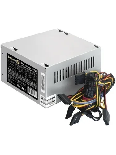 ExeGate EX292145RUS-PC Блок питания 650W CP650 (ATX, PC, 8cm fan, 24pin, (4+4)pin, PCI-E, 3xSATA, 2x