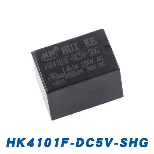 2pcs Реле HK4101F-DC5V-SHG 5 пинов 3A Одна группа переключения