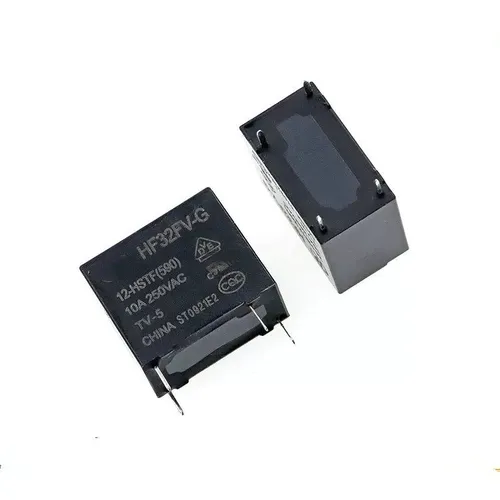 2pcs Реле HF32FV-G-12-HSTF 12VDC 10A 4 вывода 1НО (нормально разомкнутое) для бытовой техники