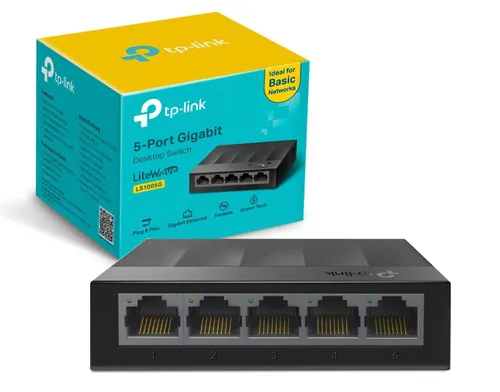 Сетевой коммутатор TP-Link LS1005G, 5 портов, 10/100/1000 Мбит/с
