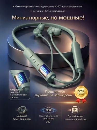 Наушники беспроводные с микрофоном, Bluetooth, USB Type-C, перламутровый
