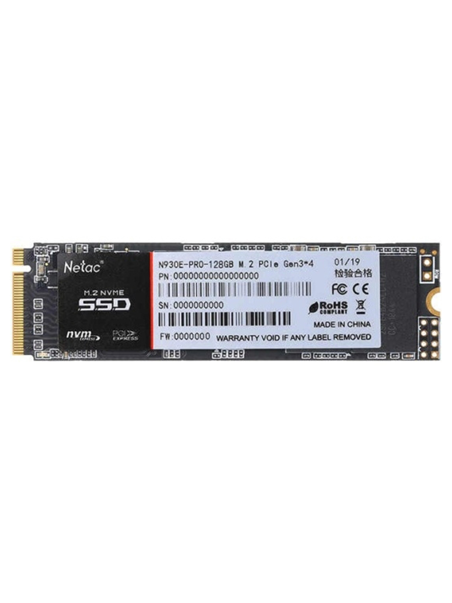 Netac 128 ГБ Внутренний SSD-диск , M.2, PCI-E 3.0 8 Гбит/с
