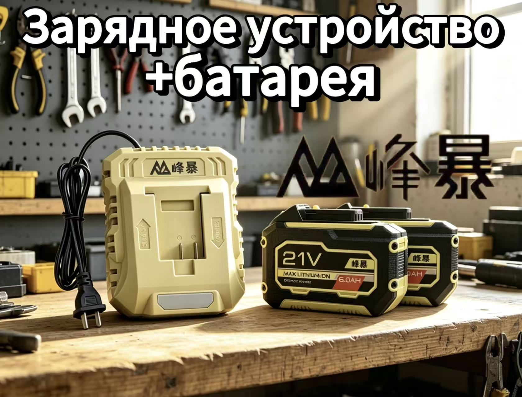 Наборэлектроинструментовfengbaoсдвумяаккумуляторами6.0иоднимзаряднымустройством