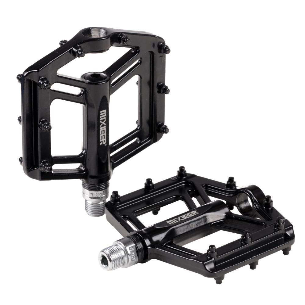 Педали велосипедные COMIRON MX-P999 ROADBOY, платформенные для горного велосипеда, фрезерованные алюминиевые CNC, резьба 9/16 дюйма, на 3 промышленных подшипниках, черные, 2 шт.