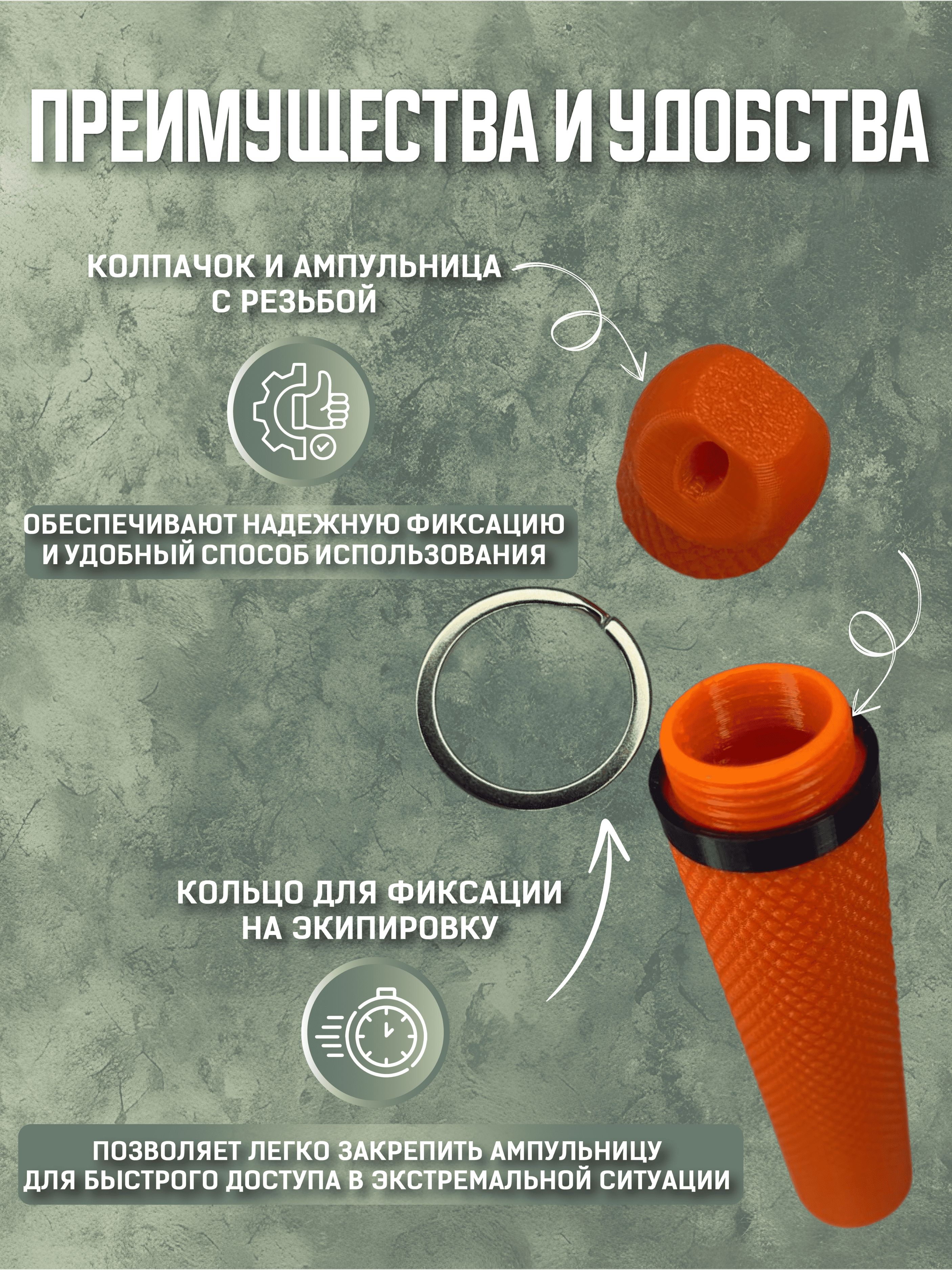 Ампульница тактическая V2 оранжевая