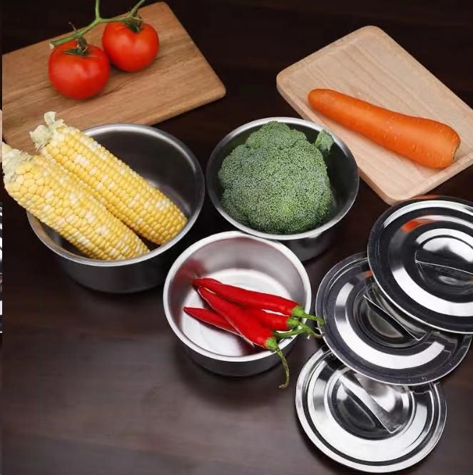 Набор контейнеров для хранения продуктов 5 штук, металлический Набор контейнеров для хранения продуктов 5 штук, металлический