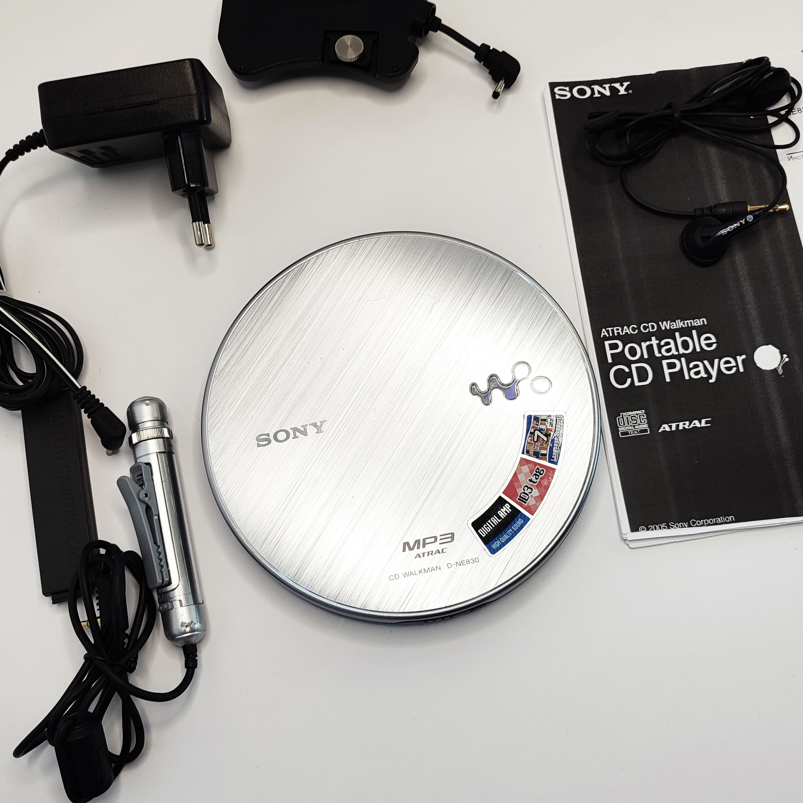 Портативный СD MP3 плеер Sony Walkman D-NE830 ретро CD-плеер
