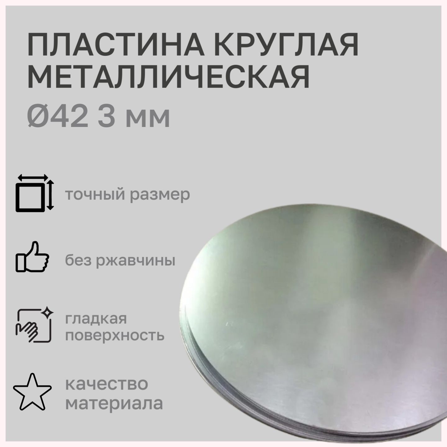 Стальнаяпластиназаглушка42мм(ВГПДу32),толщина3мм(10шт)