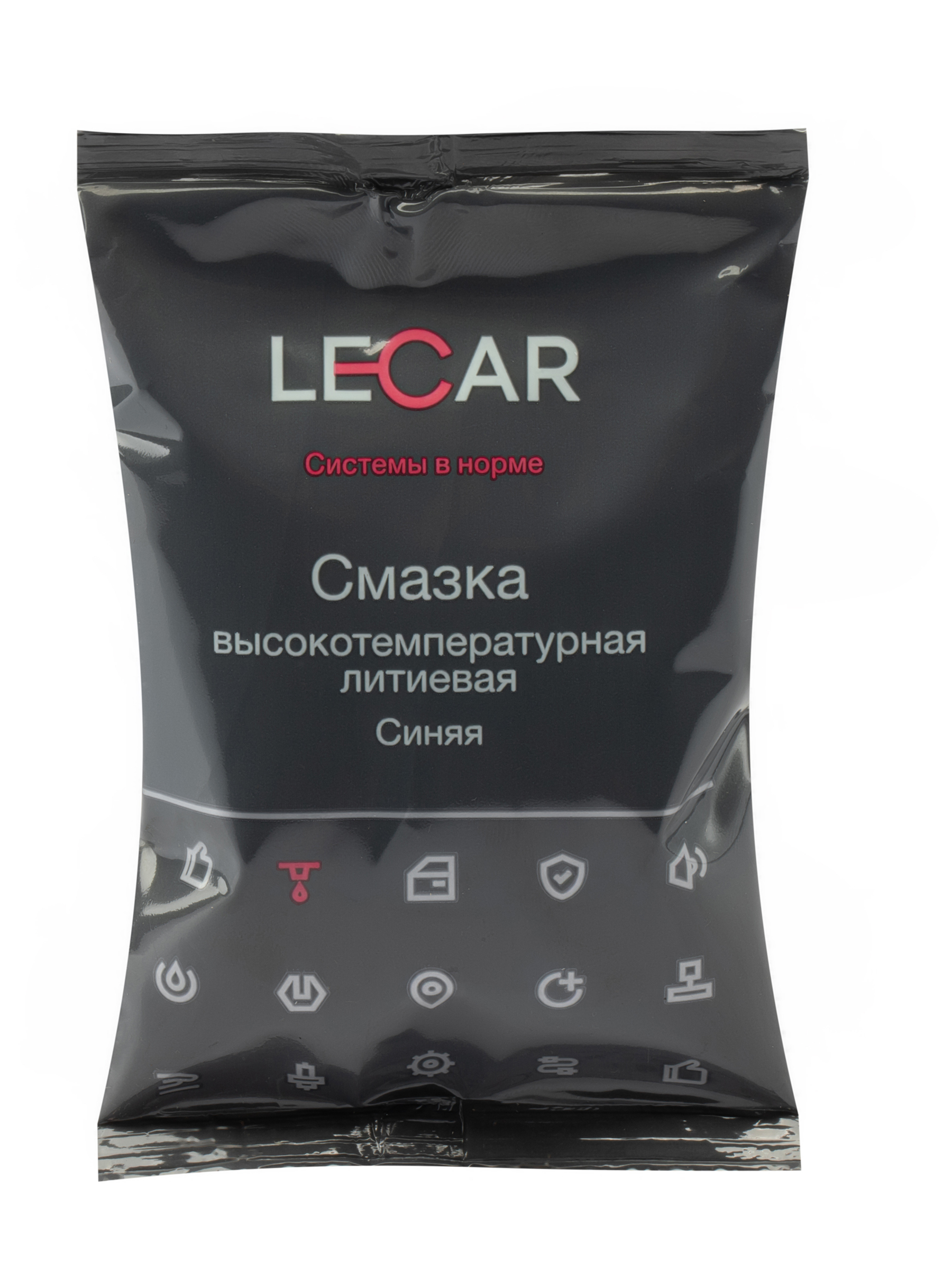 Смазка литиевая (80гр) синяя (стик-пакет) (LECAR)