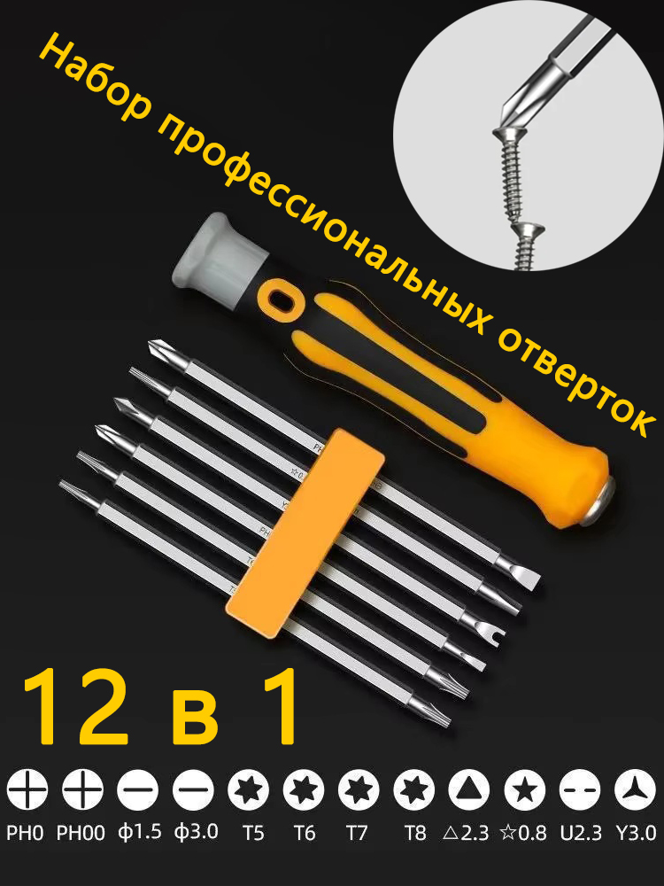Наборпрофессиональныхотвертокдлядомаиточныхработ