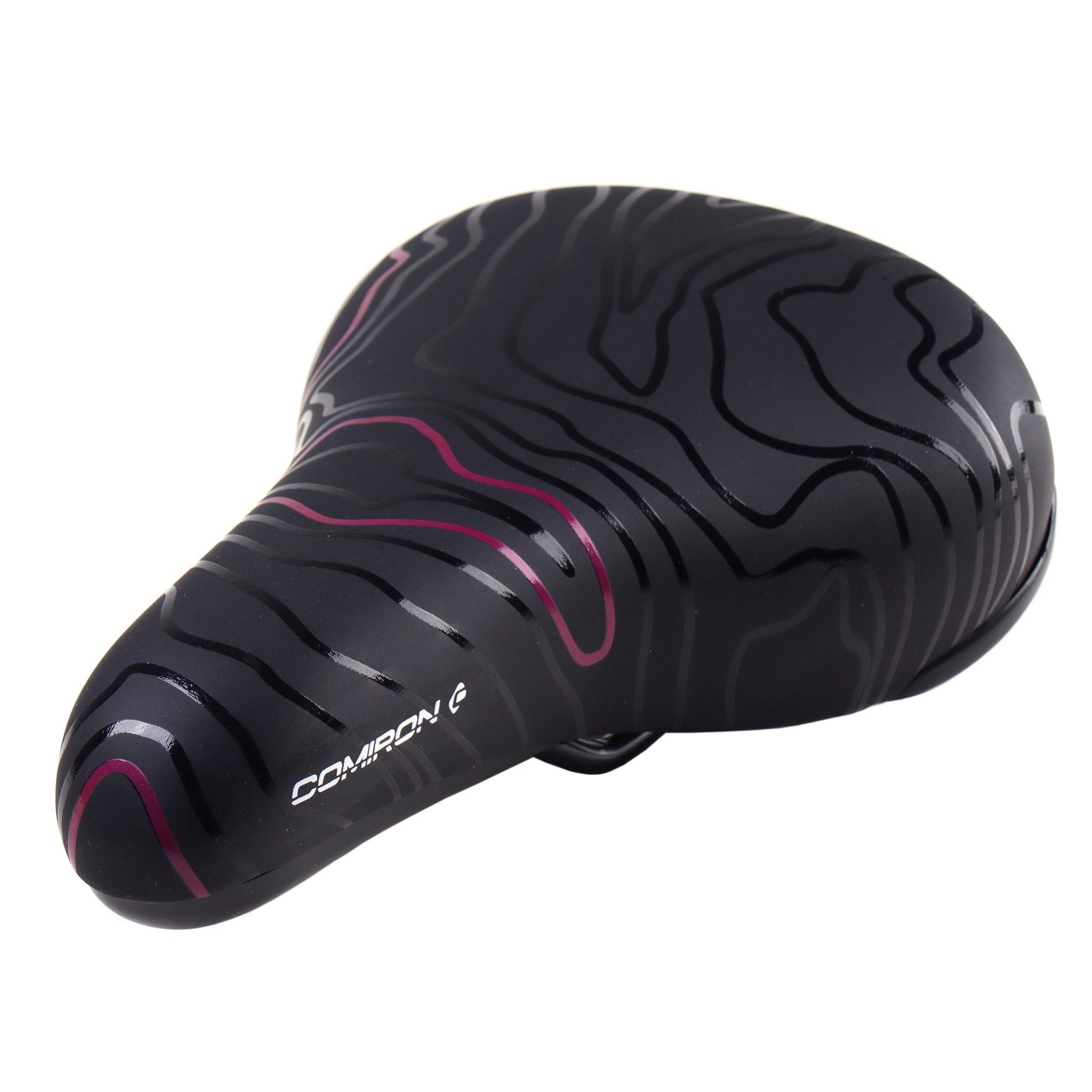 Седло велосипедное детское COMIRON FIL N964P 235x155 мм, чёрный с розовым Седло велосипедное детское COMIRON FIL N964P 235x155 мм, чёрный с розовым