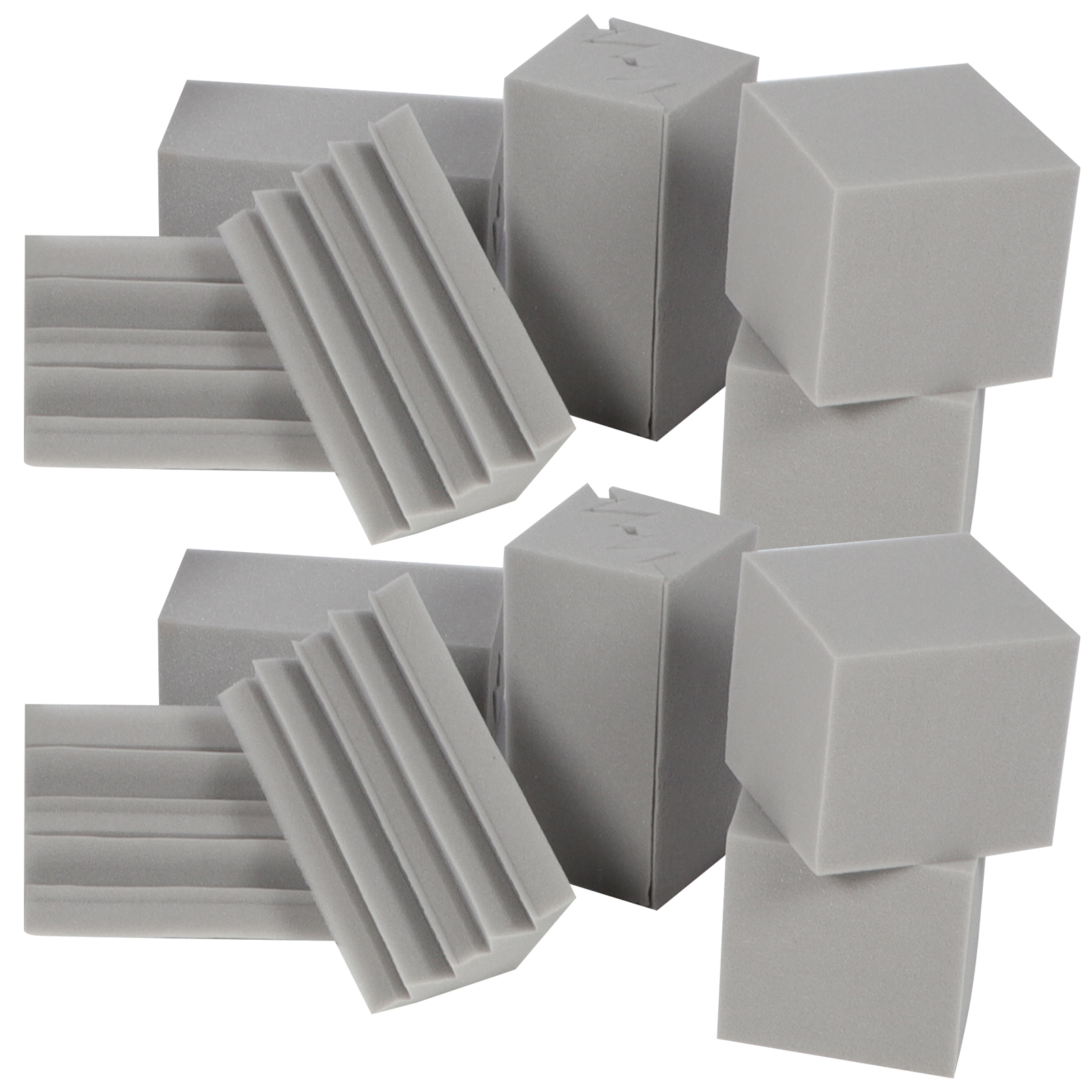 ЗвукопоглощающиеПанели,БасовыеЛовушки,ДляДетской,Серые,ИзПоролона,16Шт