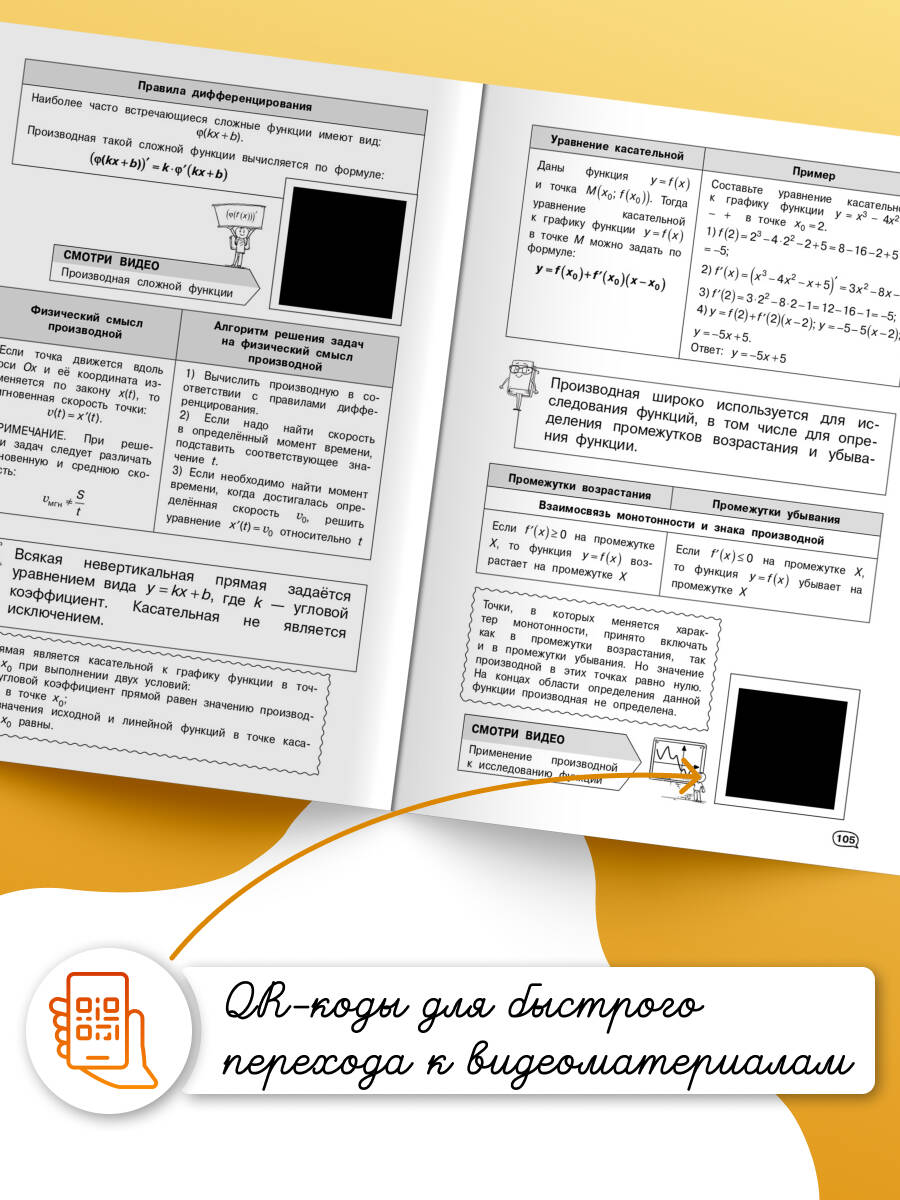 Математика. Пособие + обучающие видео. 5-6-7-8-9-10-11 классы | Mathematics. Workbook with Video Lessons. Grades 5-11 - Ozon image 2