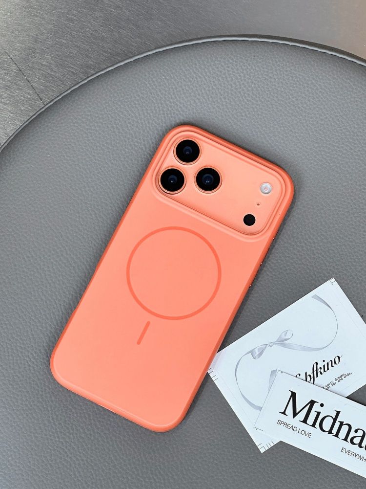智能手机壳 用于 Apple iPhone 16 Pro Max, 热塑性聚氨酯, 橙色