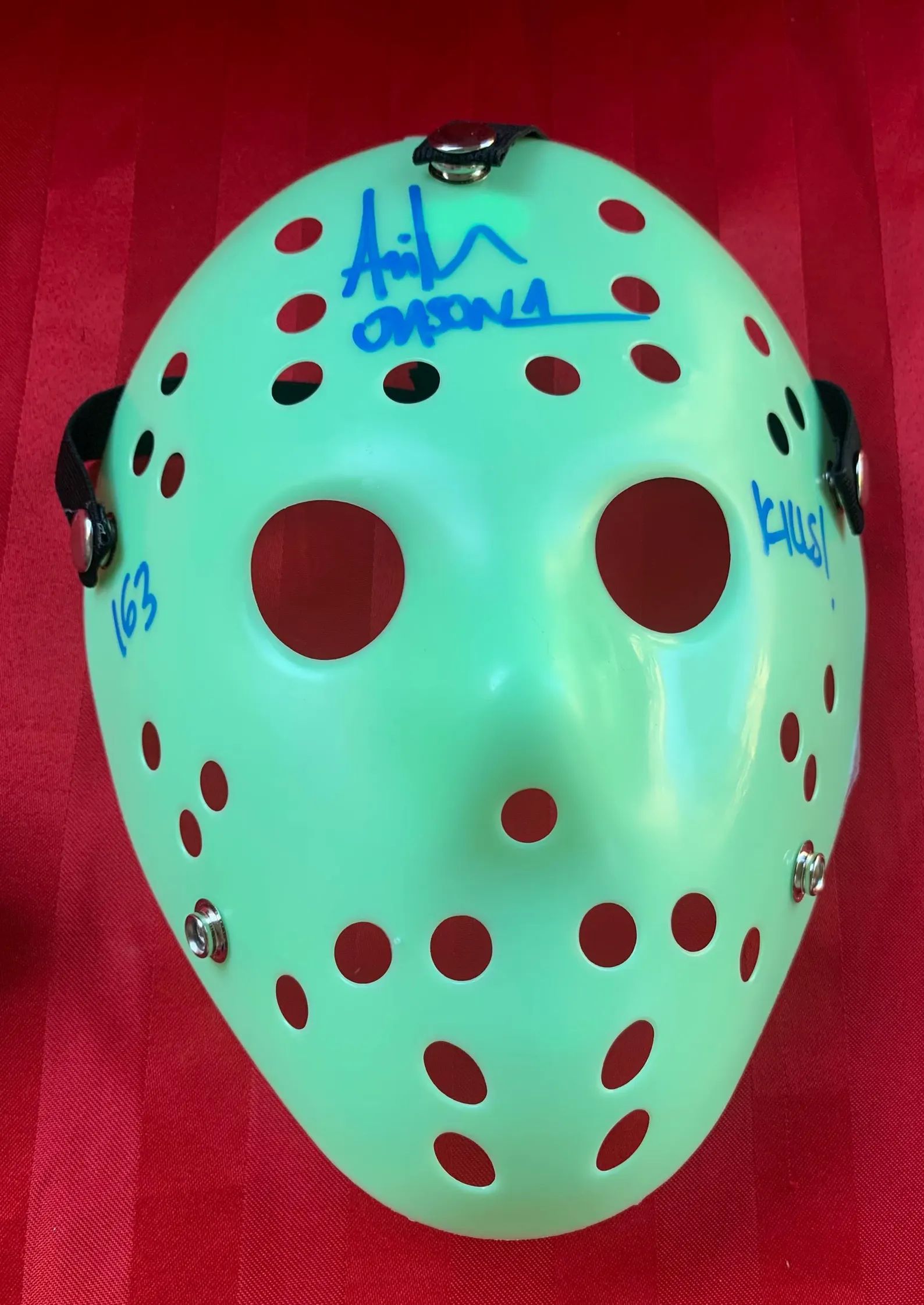 Пятница, 13-е / Friday the 13th Подписанная маска Джейсона Вурхиза (автограф Ари Лемана)