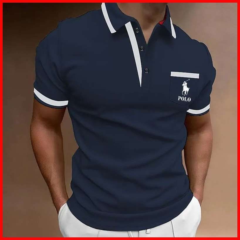 ПолоМужскаяповседневнаяPolo-рубашкасмолниейиворотникомпиджака