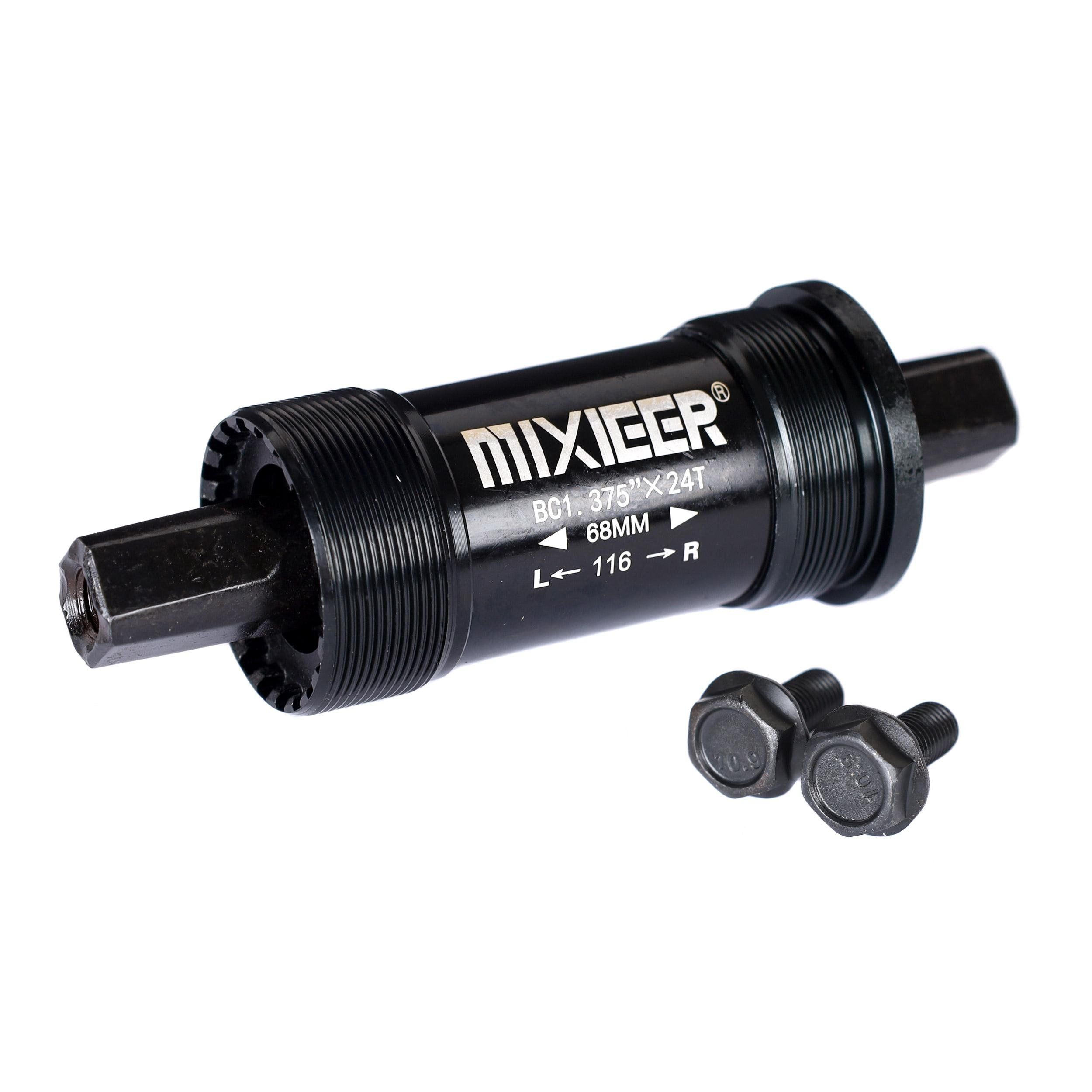 Каретка под квадрат картриджная, MIXIEER BB MX-A125 68x116, пром.подшипники, алюм.чашки и корпус.