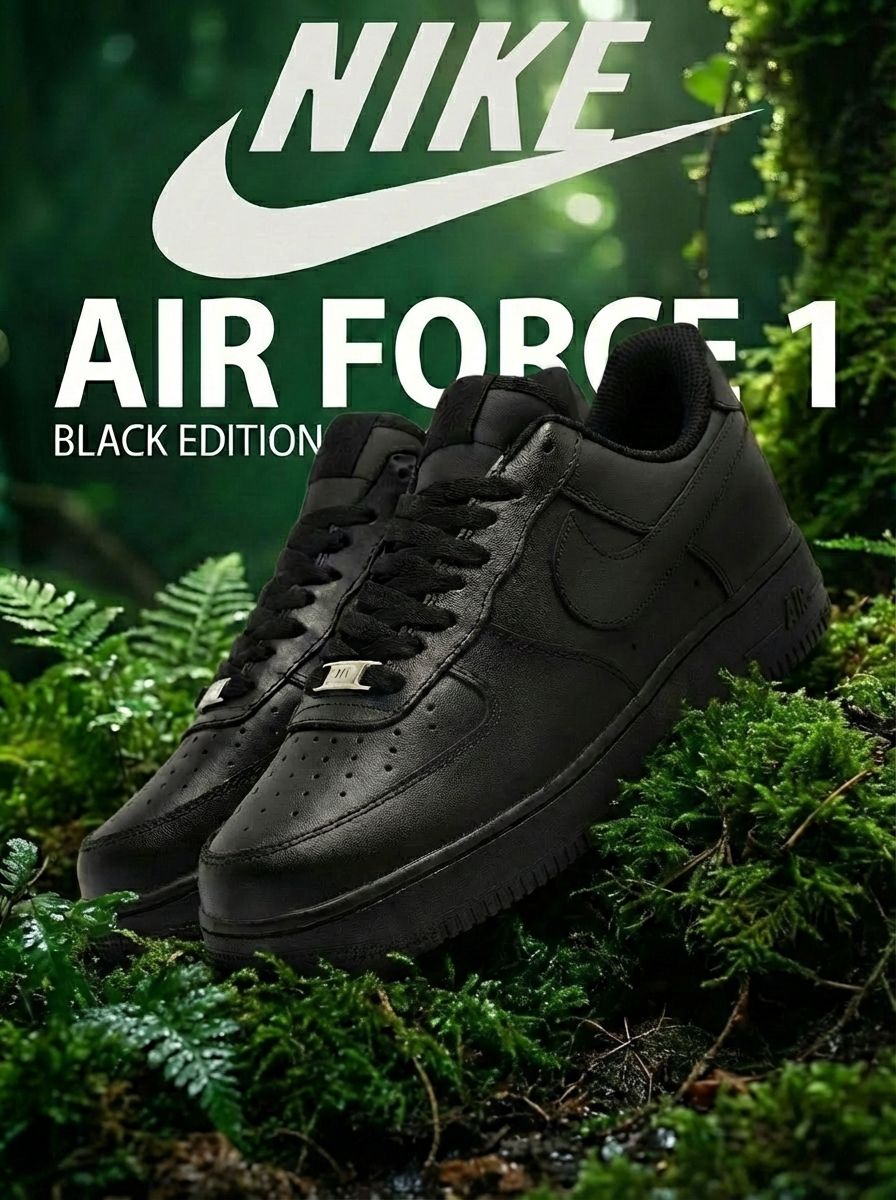 black air forces 1