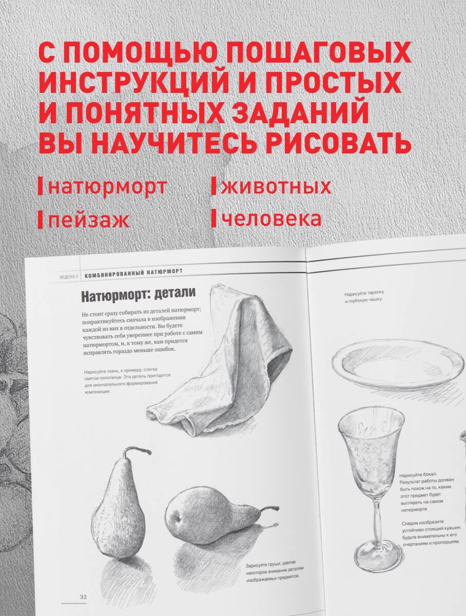 Учимся рисовать за 6 недель. Материалы, техники, идеи | Learn to Draw in 6 Weeks: Materials, Techniques, Ideas - Ozon image 2