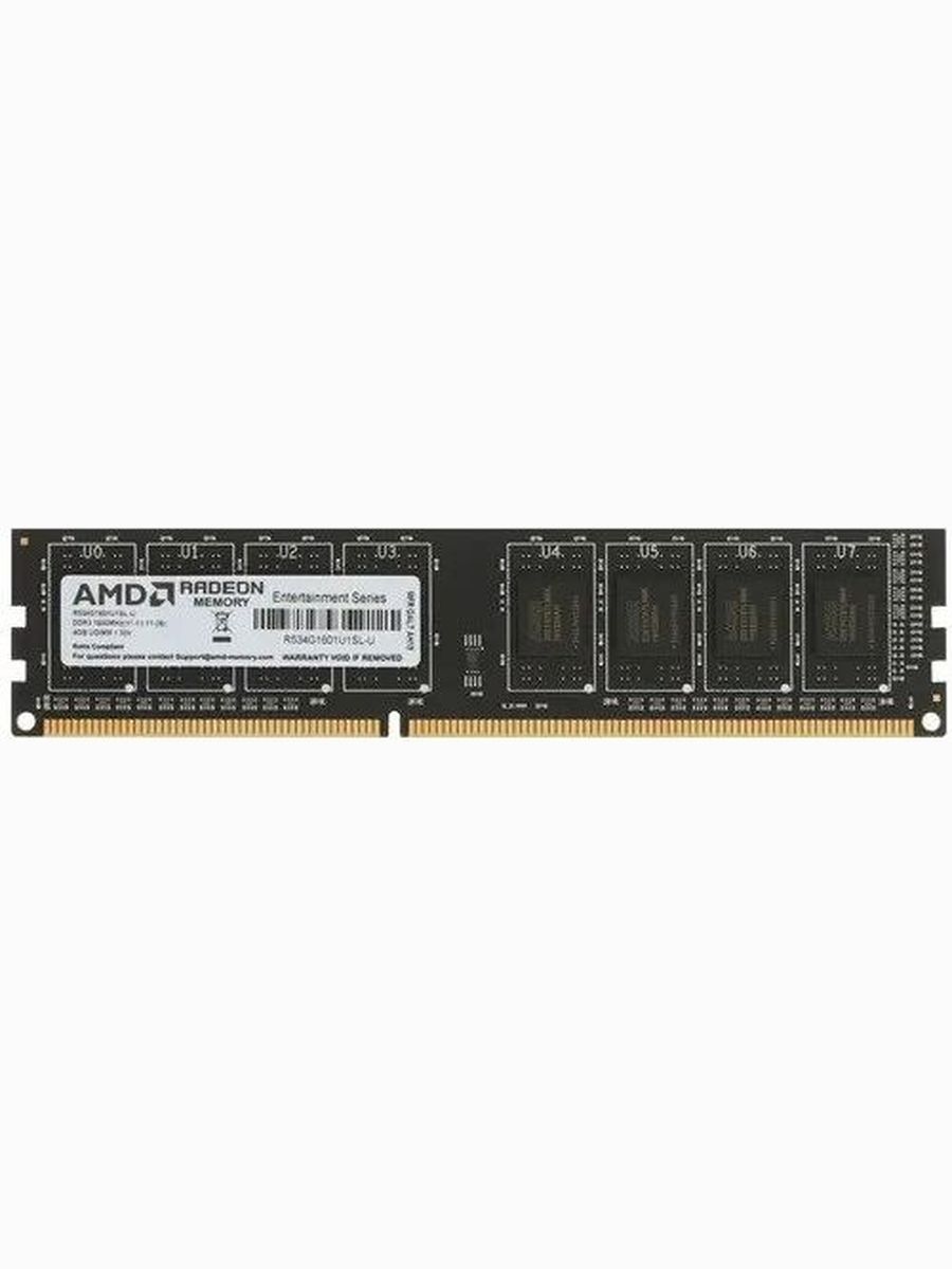 AMDОперативнаяпамятьRadeonR5EntertainmentSeriesDDR3L1600Мгц1x4ГБ(R534G1601U1SL-U)