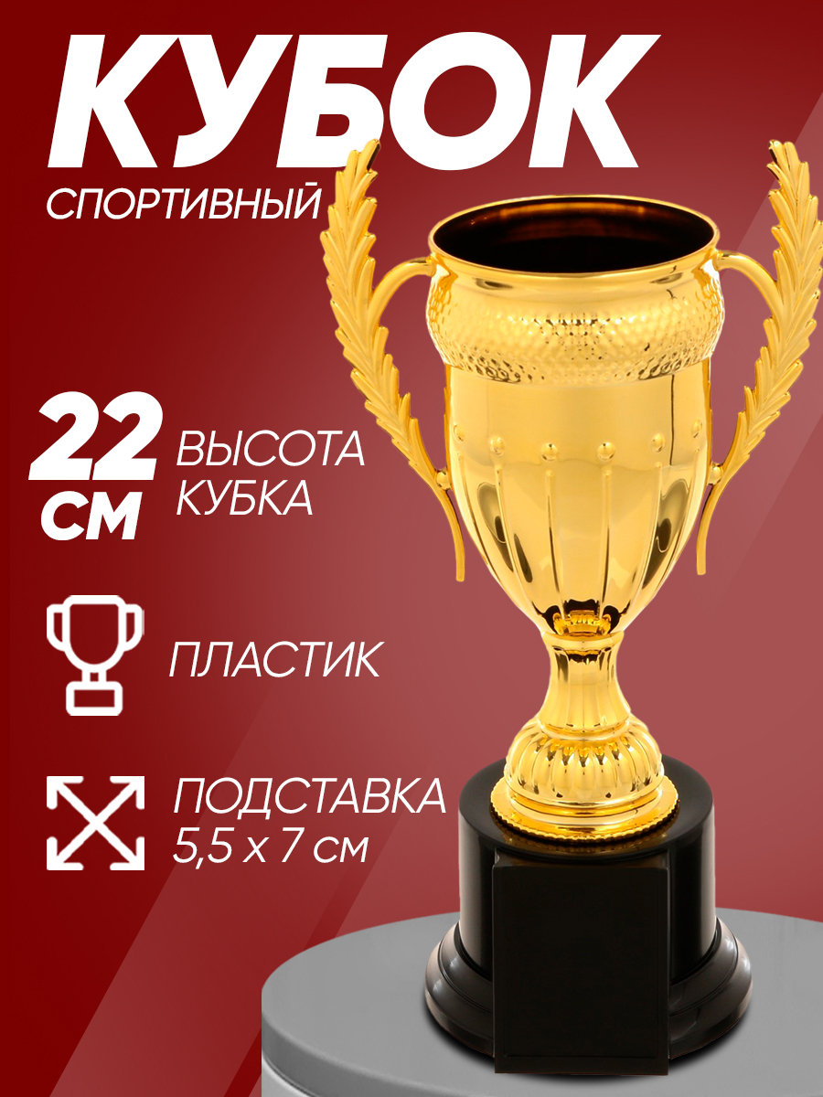 Кубок для награждения спортивный, 23 см.