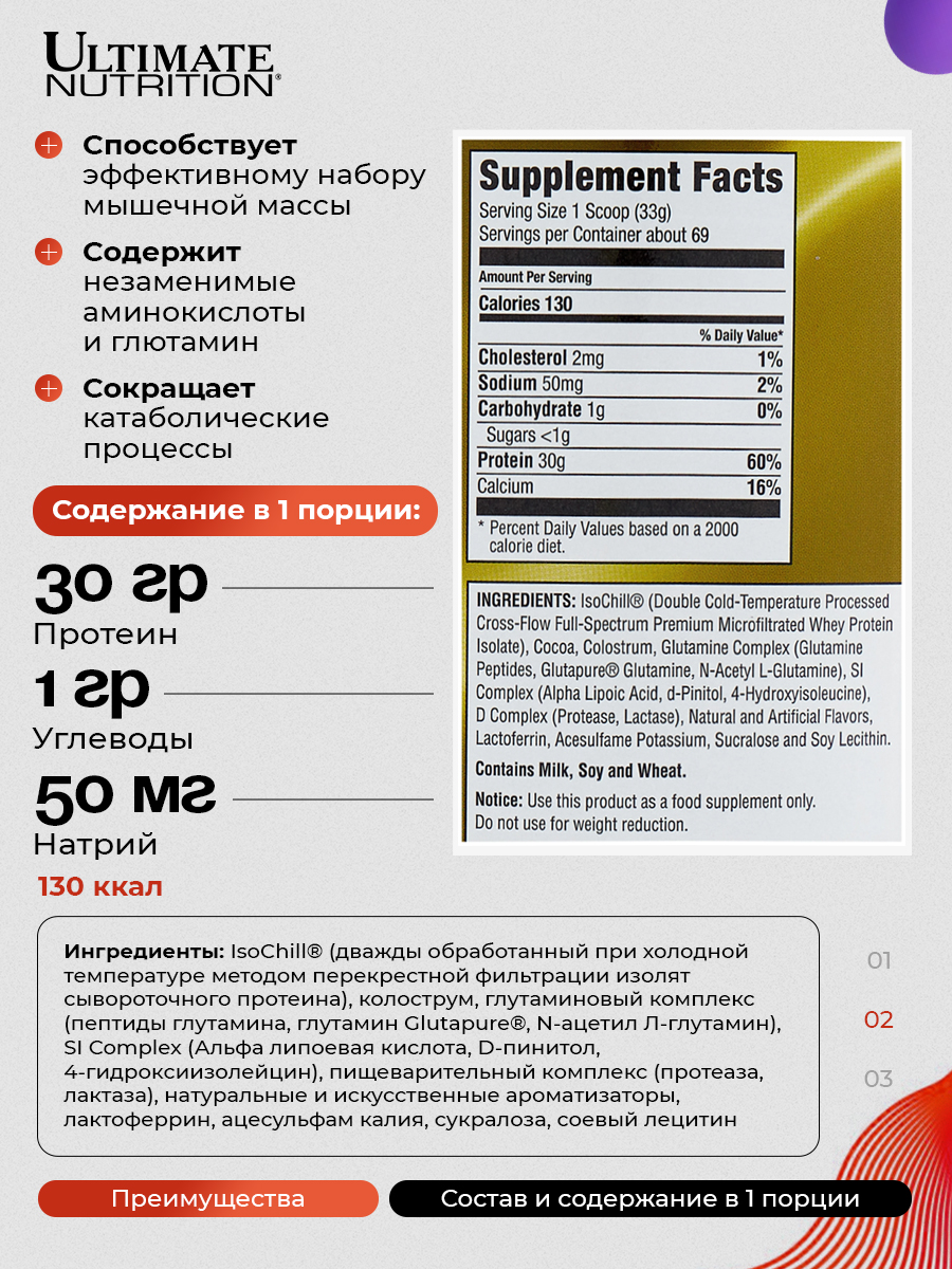 Ultimate Nutrition, ISO Sensation, 2270 г, Chocolate Fudge