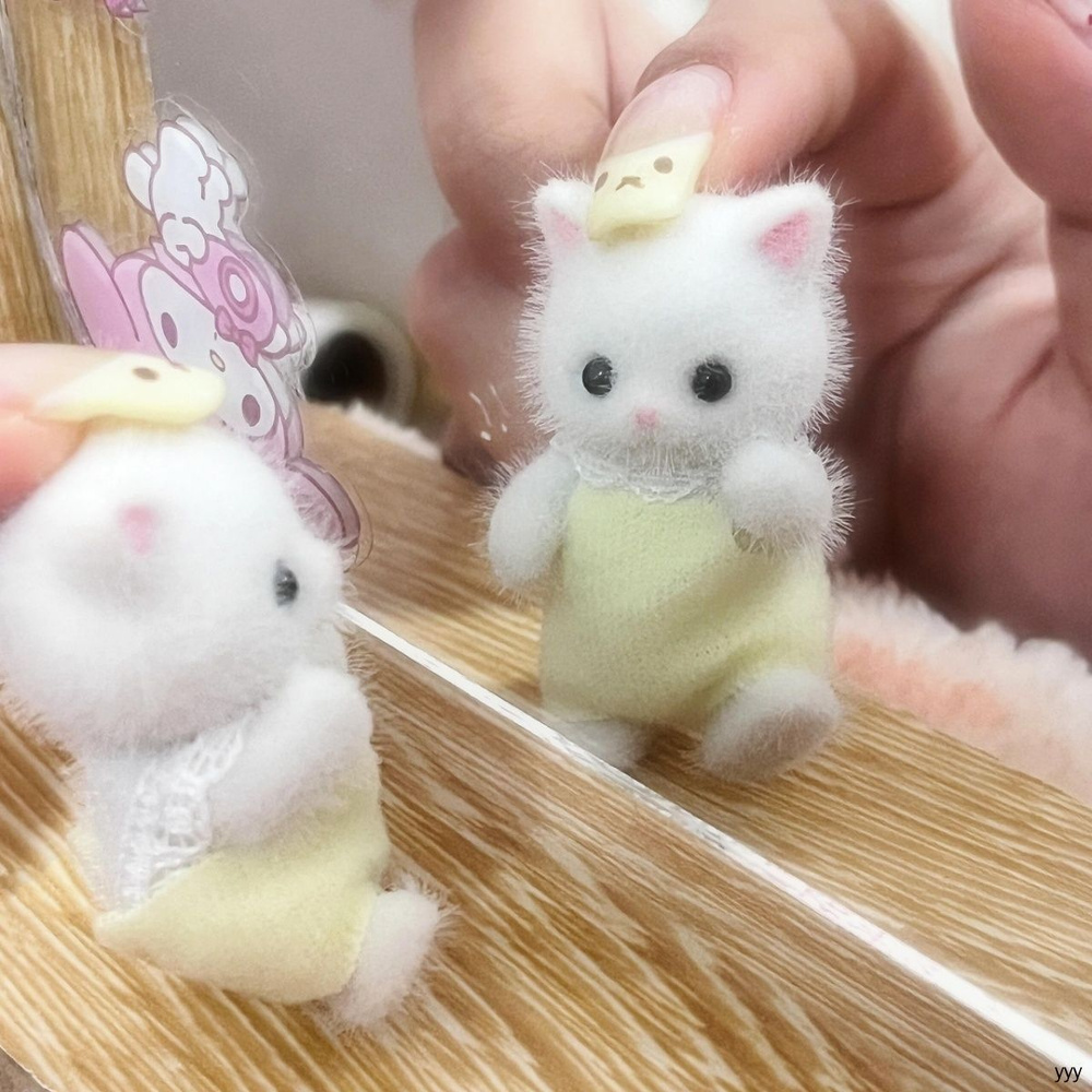 Персидский кот, плюшевая игрушка, сгибаемые лапы, подарок на день рождения, стиль Sylvanian #1