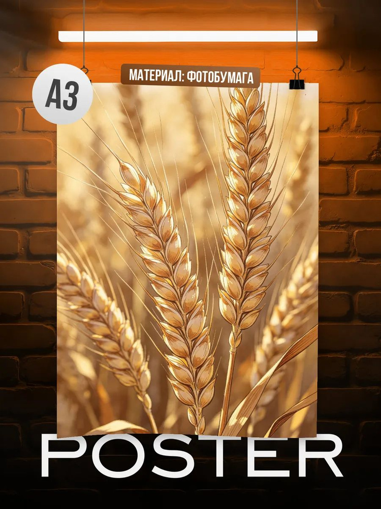 Постер А3 Пшеничное поле #1