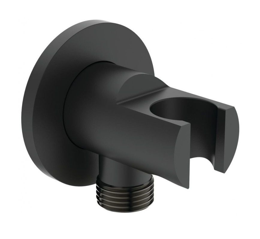 BC807XG Idealrain Шланговое подключение с держателем ручного душа , silk black черный матовый  #1