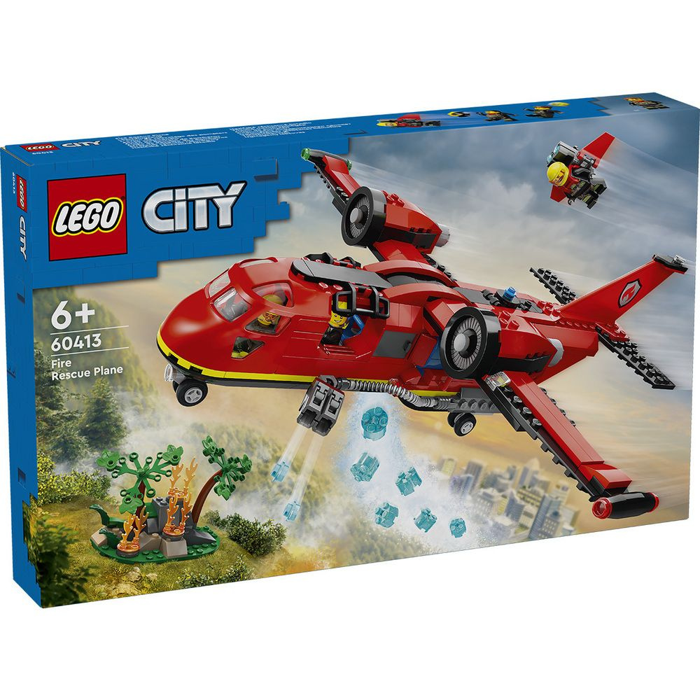 Конструктор LEGO City 60413 Пожарно-спасательный самолет - купить с  доставкой по выгодным ценам в интернет-магазине OZON (1409999077)