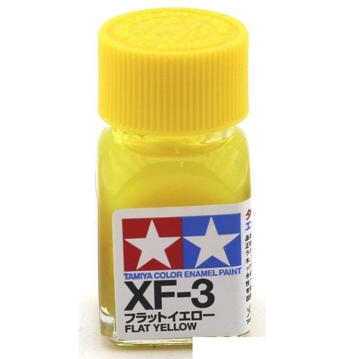 Эмаль XF-3 Flat Yellow, enamel paint 10 ml. (Жёлтый Матовый, краска эмалевая 10 мл.) Tamiya 80303  #1