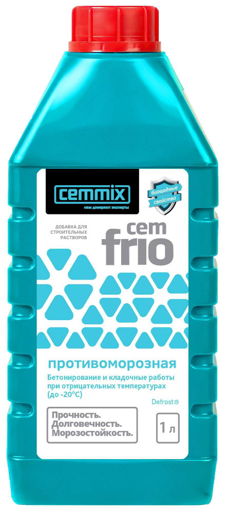 Добавка противоморозная Cemmix CemFrio, 1 л #1