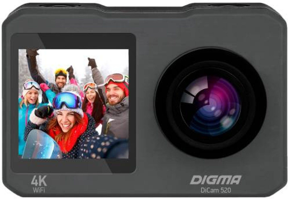 Экшн-камера Digma DC520 DiCam 520 серый #1