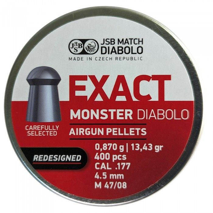 Пули для пневматики JSB Exact Monster Diabolo Redesigned 4,5 мм 0,87 г (400 шт.)  #1