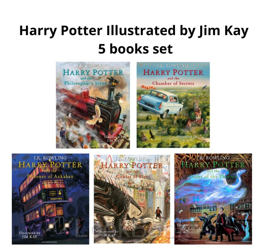 Harry Potter Illustrated Edition by Jim Kay set 5 books / Гарри Поттер ...