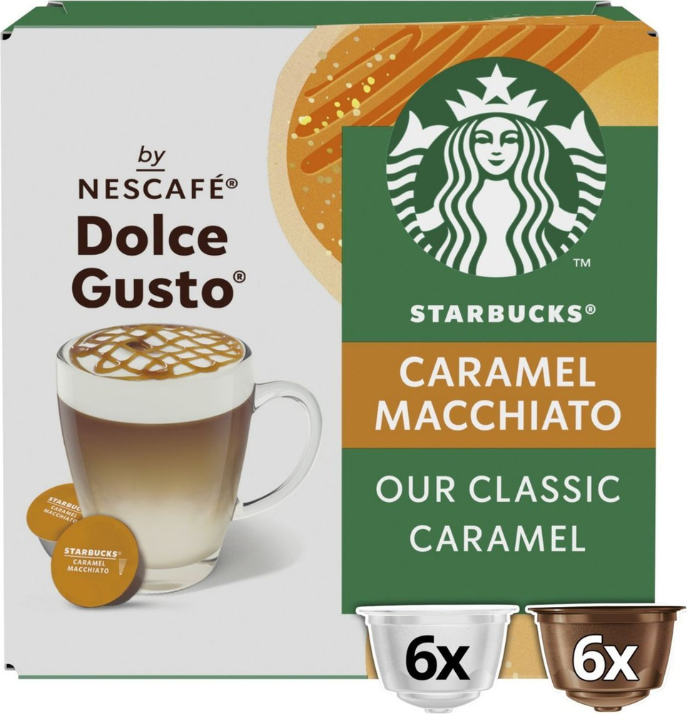 Кофе капсульный Nescafe Dolce Gusto Starbucks Caramel Macchiato, для системы Dolce Gusto, 6 порций, 12 #1