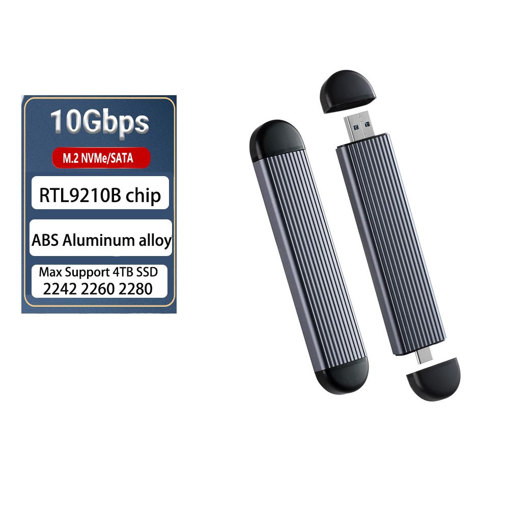 Корпус для жесткого диска SSD NVME - USB адаптер кейс, Внешний корпус ...