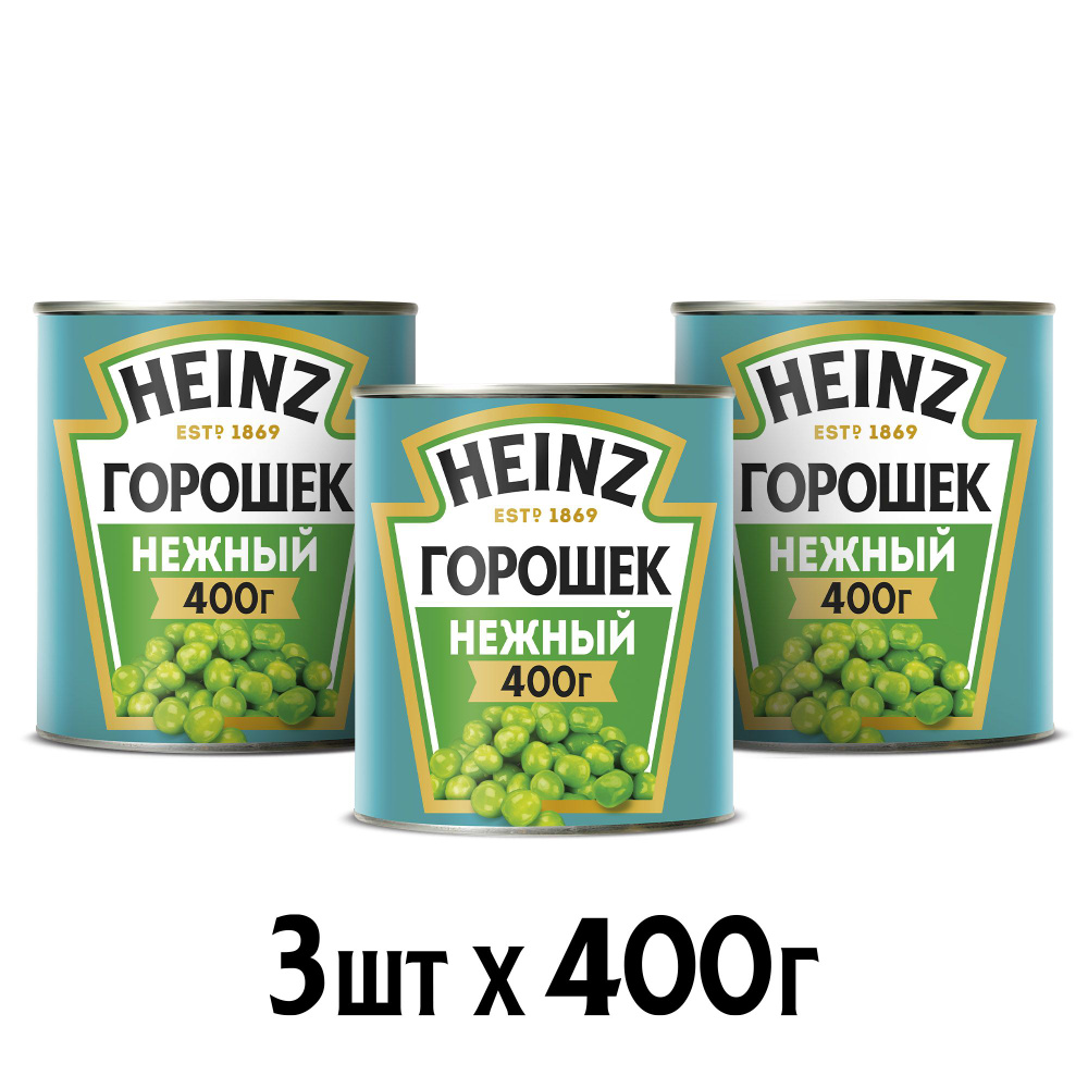 Горошек зеленый Heinz, 400 г х 3 шт - купить с доставкой по выгодным ...