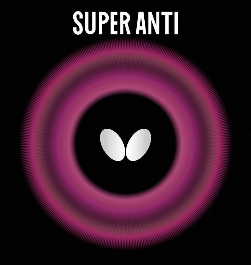 Накладка для н/тенниса Butterfly Super Anti, Red, 1.9 #1