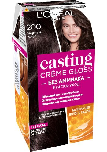 L'Oreal Paris Краска для волос Casting Creme Gloss, 200 Черный кофе, Лореаль  #1