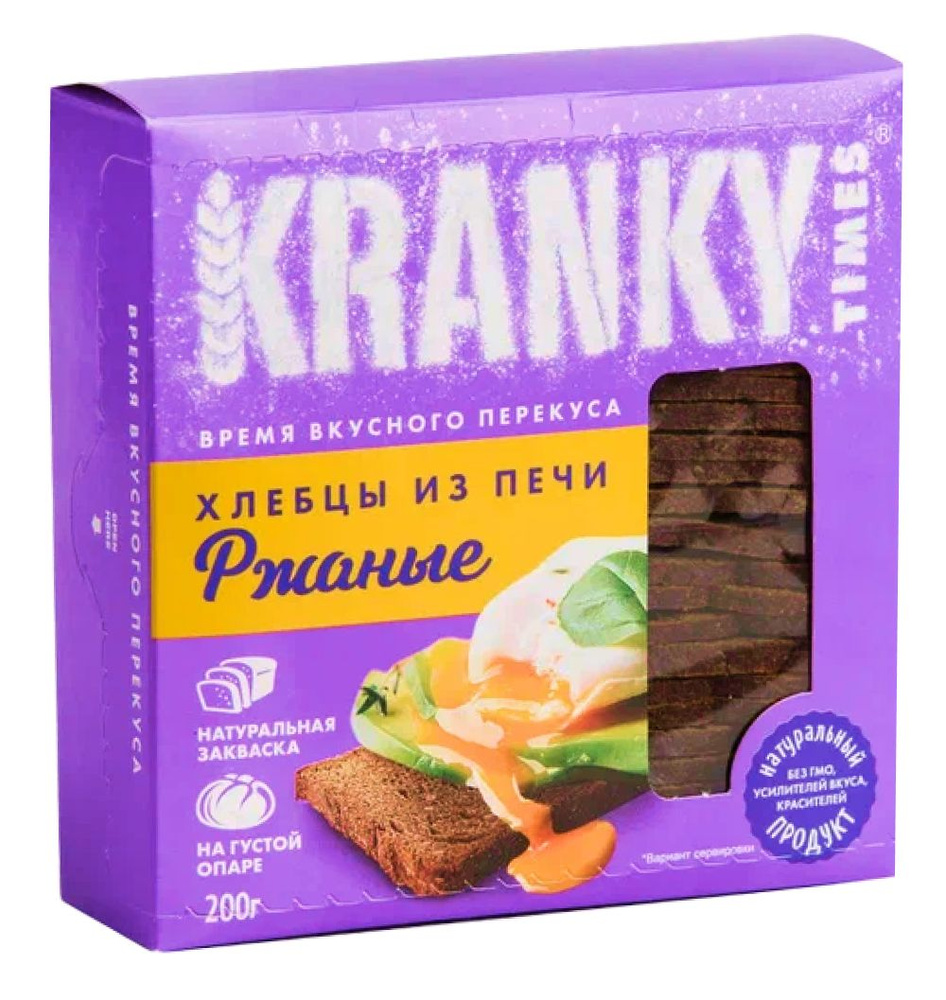 Хлебцы KRANKY ржаные 200 г #1