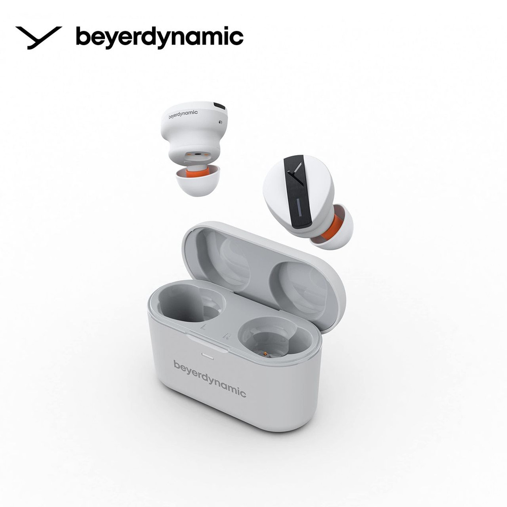 Beyerdynamic Наушники беспроводные с микрофоном, Bluetooth, USB Type-C, белый  #1