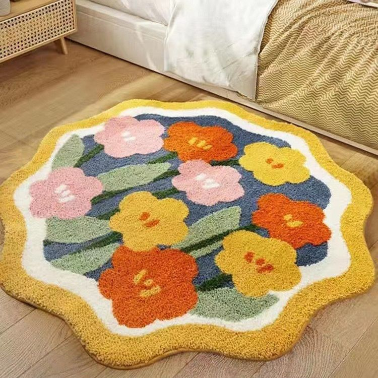 Carpet Home Коврик прикроватный цветочный, 1.2 x 1.2 м #1