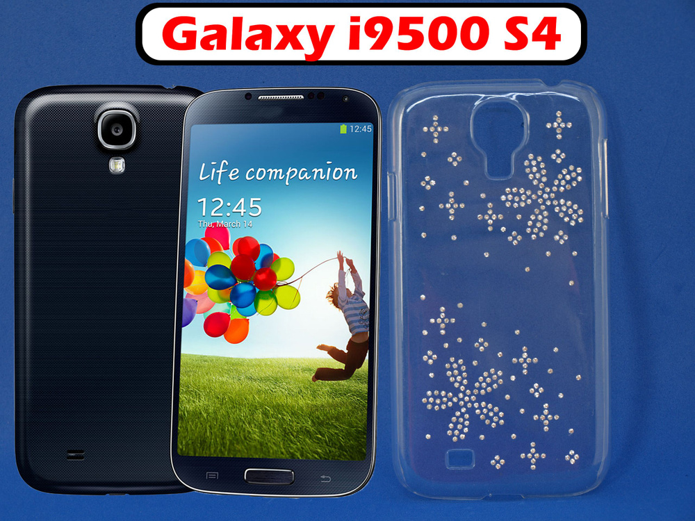 Чехол накладка для Samsung Galaxy S4 i9500 Цветы, пластик #1